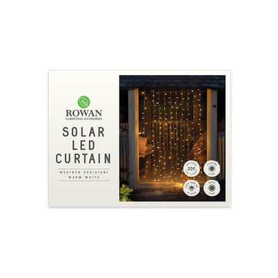 Rowan Solar Led Curtain Warm White - EuroGiant