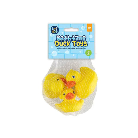 Rub A Dub Bath Time Duck Toys 3 Pack - EuroGiant