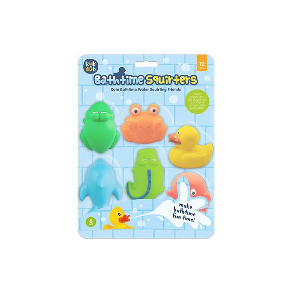 Rub A Dub Bath Time Squirters 6 Pack - EuroGiant