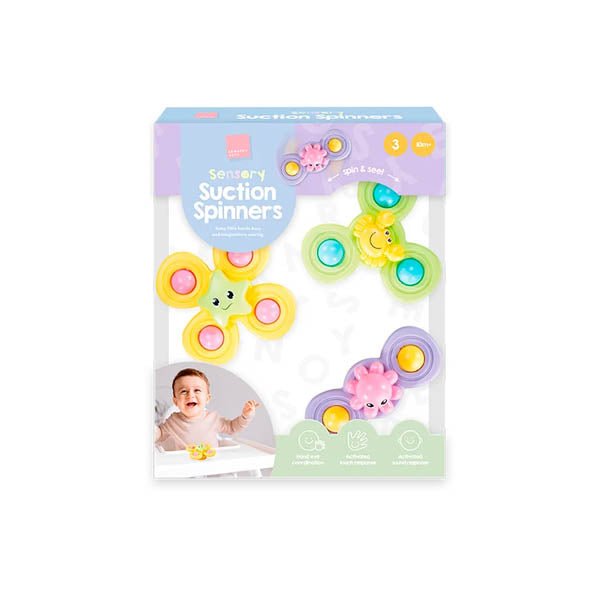 Sensory Suction Spinners 3 Pack - EuroGiant