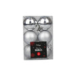 Silver Baubles 5cm Assorted 6 Pack - EuroGiant