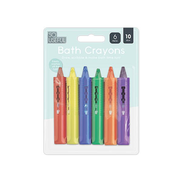 So Useful Bath Crayons 6 Pack - EuroGiant