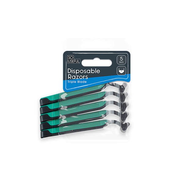 So Useful Disposable Razors 5 Pack - EuroGiant