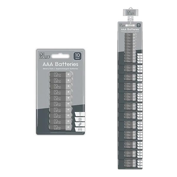 So Useful Heavy Duty Aaa Batteries 10 Pk - EuroGiant