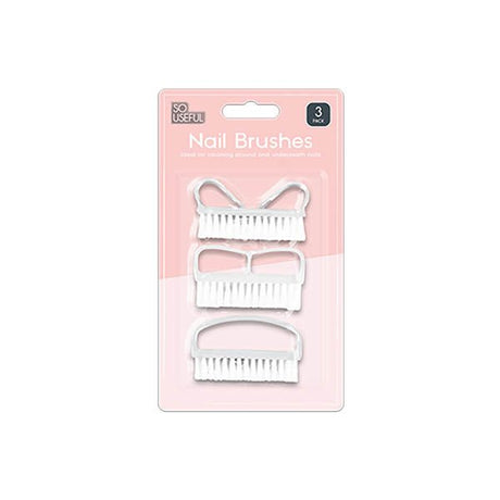 So Useful Nail Brushes 3 Pack - EuroGiant