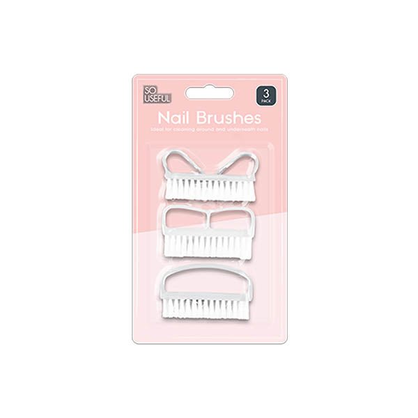 So Useful Nail Brushes 3 Pack - EuroGiant