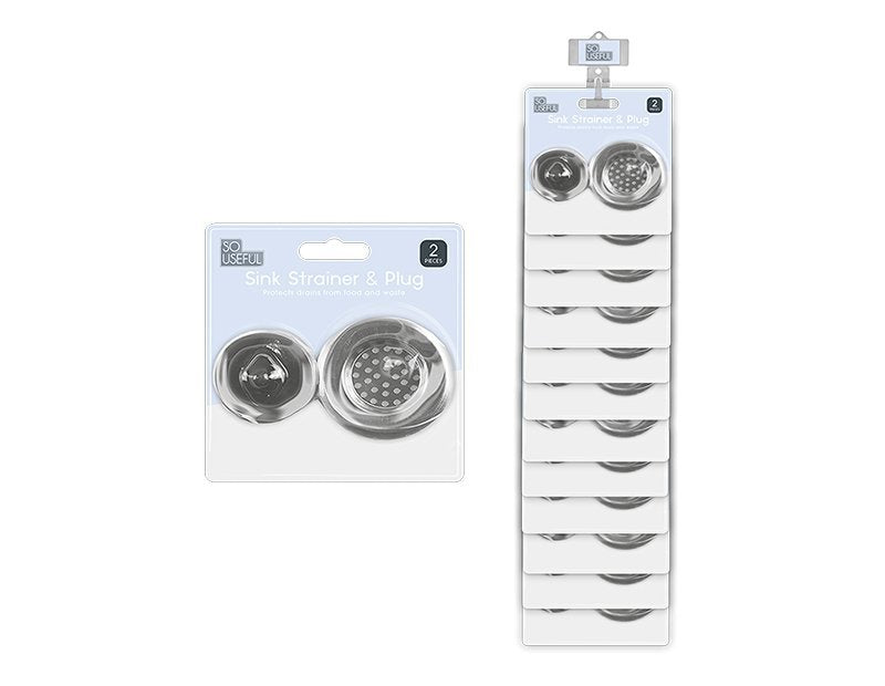 So Useful Sink Strainer & Plug 2 Piece - EuroGiant