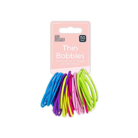 So Useful Thin Hair Bobbles 50 Pack - EuroGiant