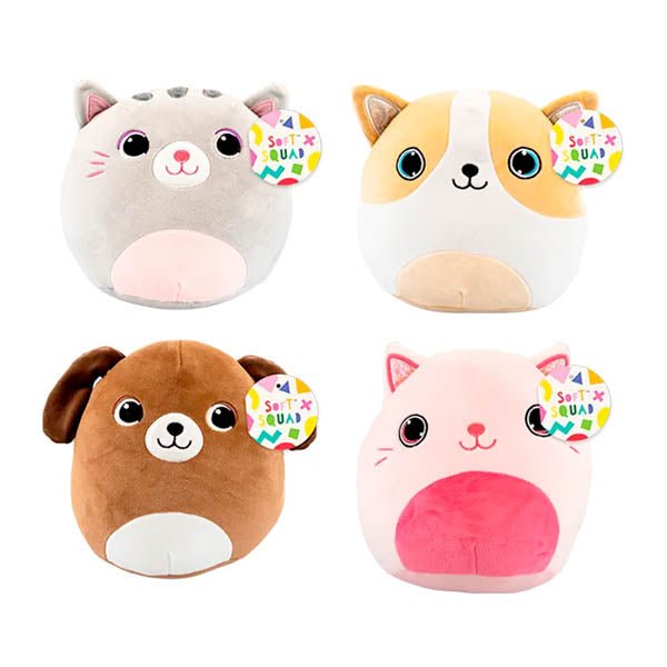 Soft Squad Plush Animal Pillow 20cm - EuroGiant