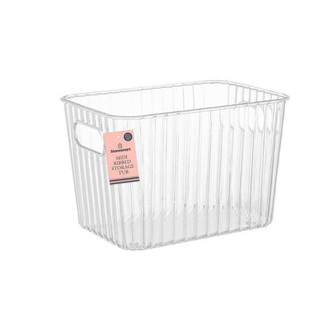 Storesmart Midi Ribbed Storage Tub 16x16 - EuroGiant