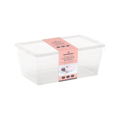 Storesmart Storage Box 6 Litre 3 Pack - EuroGiant