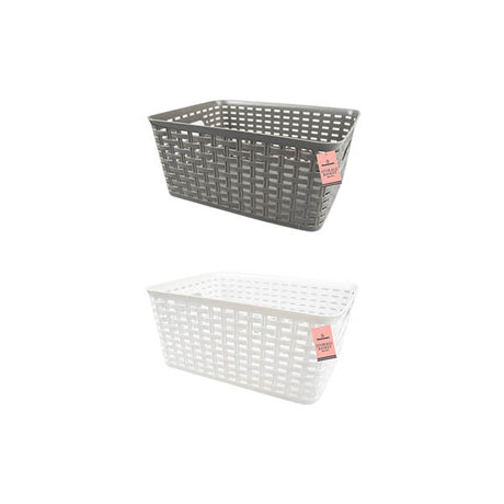 Storesmart Woven Basket Rattan Effect - EuroGiant