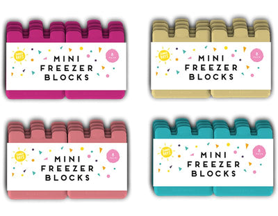 Summer Days Mini Freezer Blocks 8 Pack Assorted - EuroGiant