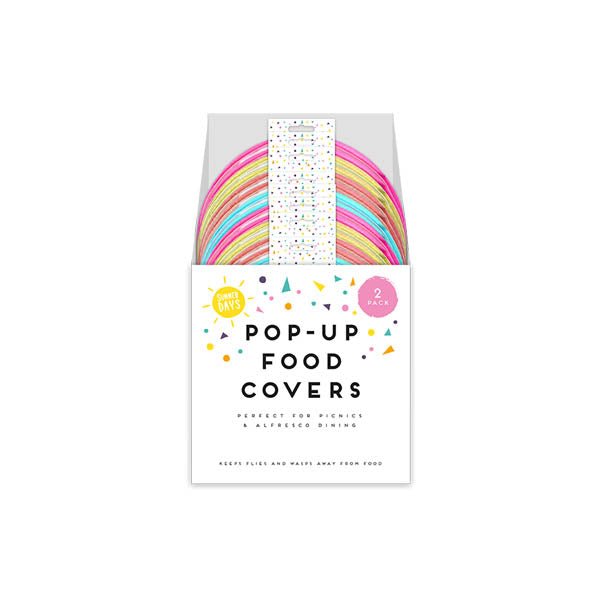 Summer Days Pop Up Food Covers 2 Pack assorted colours - EuroGiant