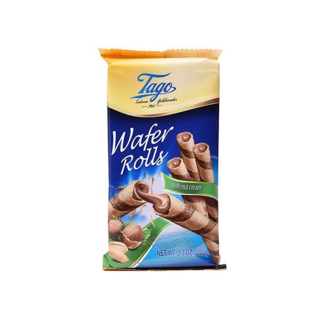 Tago Wafer Rolls With Nut Cream 15g - EuroGiant