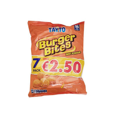 Tayto Burger Bites Beef Flavour 7 Pack - EuroGiant