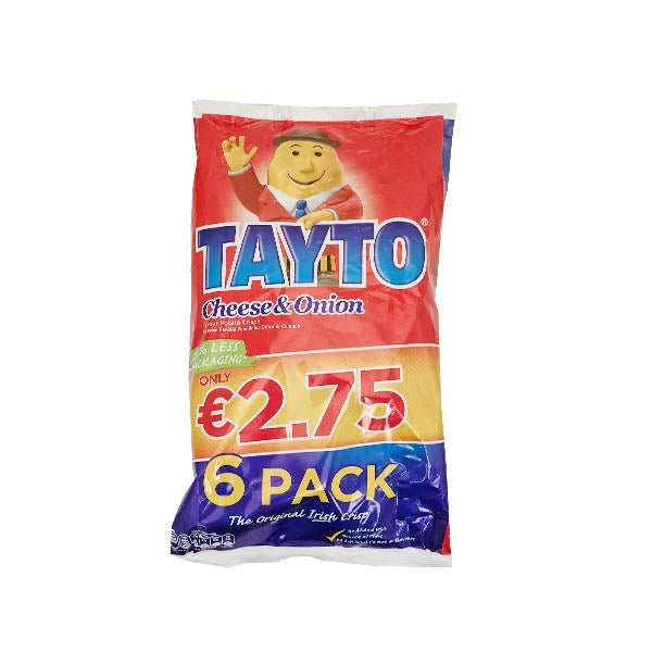 Tayto Cheese&onion 6PK - EuroGiant