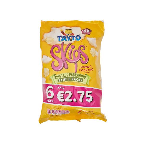 Tayto Skips Prawn Cocktail 6 Pack - EuroGiant