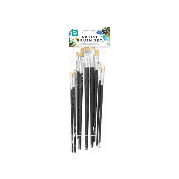 The Box Artist Brush Set 9 Pack - EuroGiant