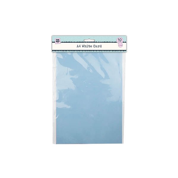 THE BOX CRAFT A4 WHITE CARD 10 PACK - EuroGiant