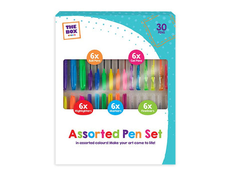 The Box Create Assorted Pen Set 30 Pack - EuroGiant