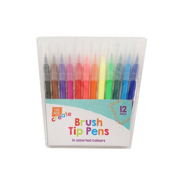 The Box Create Brush Tip Pens 12 Pk - EuroGiant