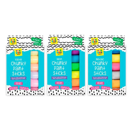 The Box Create Chunky Paint Sticks 6 Pk - EuroGiant
