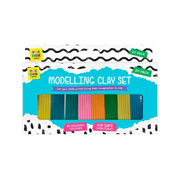 The Box Create Modelling Clay Set 20 Pk - EuroGiant
