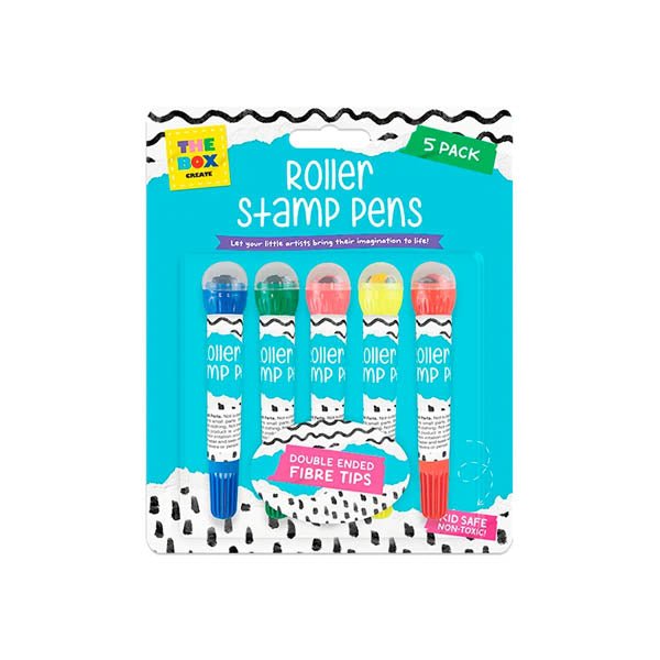 The Box Create Roller Stamp Pens 5 Pack - EuroGiant