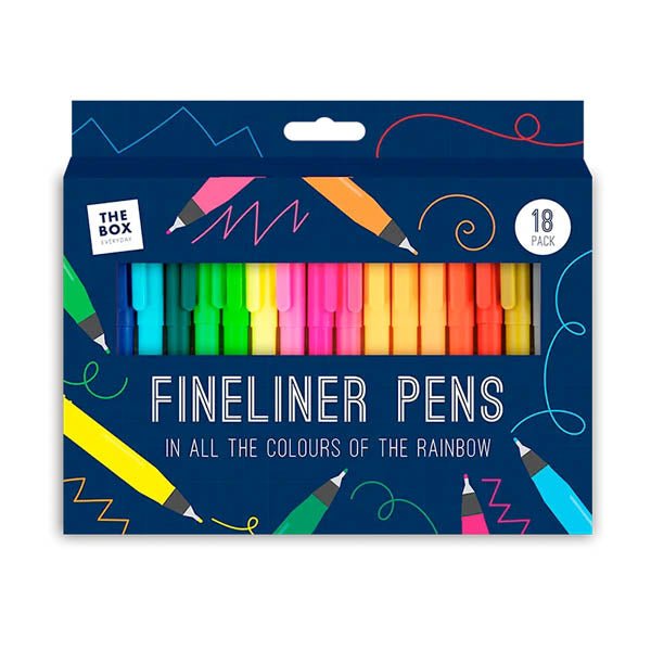 The Box Everyday Fineliner Pens 18 Pack - EuroGiant