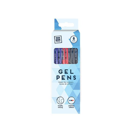 The Box Everyday Gel Pens 8 Pack - EuroGiant