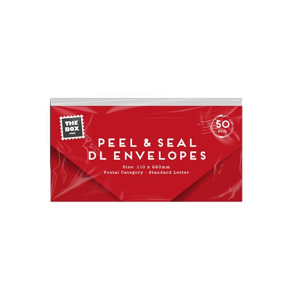 THE BOX POST PEEL & SEAL DL ENVELOPES 50 - EuroGiant