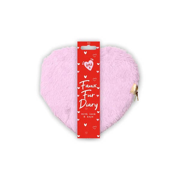 Valentine Heart Faux Fur Diary - EuroGiant