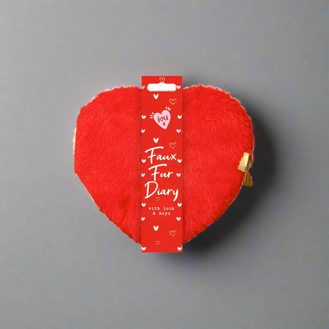 Valentine Heart Faux Fur Diary - EuroGiant