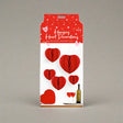 Valentines H/comb Hanging Heart Dec 5PK - EuroGiant