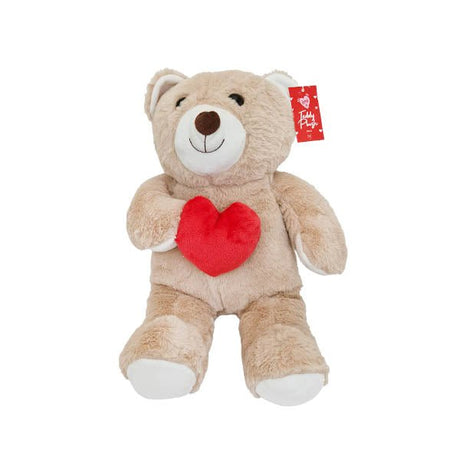 Valentines Plush Bear With Heart 49CM - EuroGiant