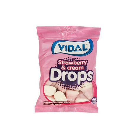 Vidal S/berry + Cream Drops 90G - EuroGiant