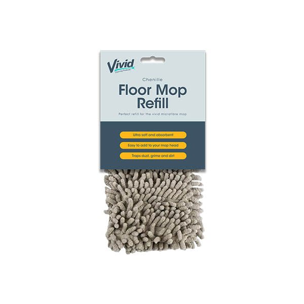 Vivid Chenille Floor Mop Refill - EuroGiant