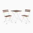 Wooden Bistro Set 3PCS White - EuroGiant
