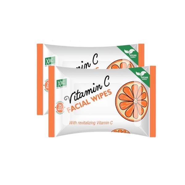 Xbc Vitamin C Facial Wipes 25s Twin Pack - EuroGiant