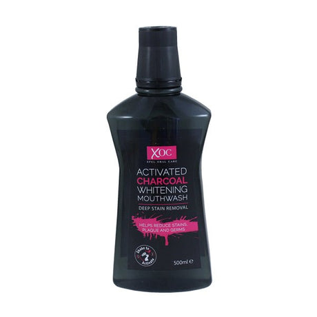 XOC CHARCOAL WHITENING MOUTH WASH 500ml - EuroGiant