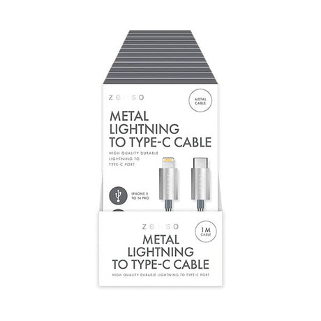 Zenso Metal Lightning To Type C Cable - EuroGiant