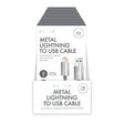 Zenso Metal Lightning To Usb Cable 1 Met - EuroGiant