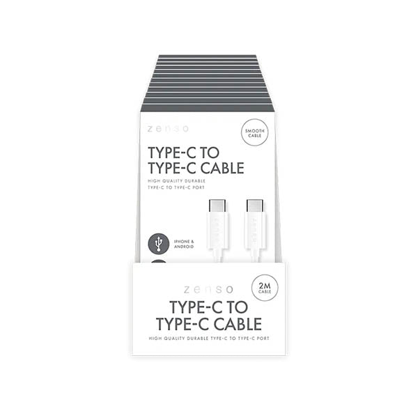 Zenso Type C To Type C Cable 2 Metre - EuroGiant
