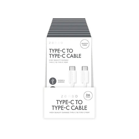Zenso Type C To Type C Cable 2 Metre - EuroGiant