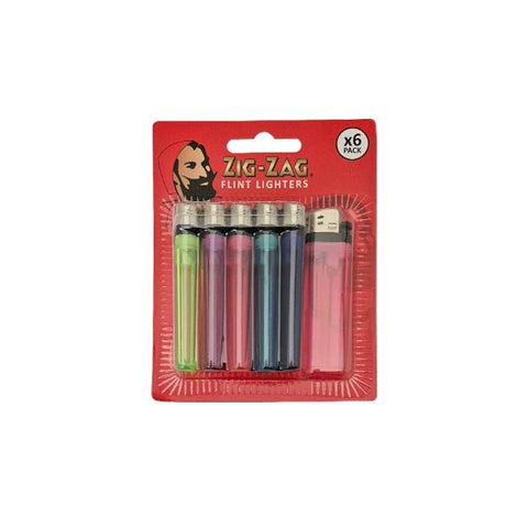 Zig Zag Flint Lighters 6 Pack - EuroGiant