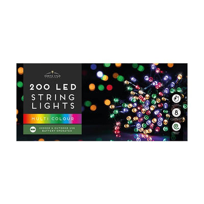 200 Led B/o String Lights Multi Coloured - EuroGiant