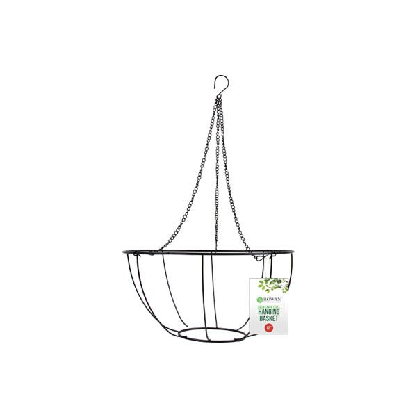 30cm Rowan Metal Hanging Basket & Chain - EuroGiant