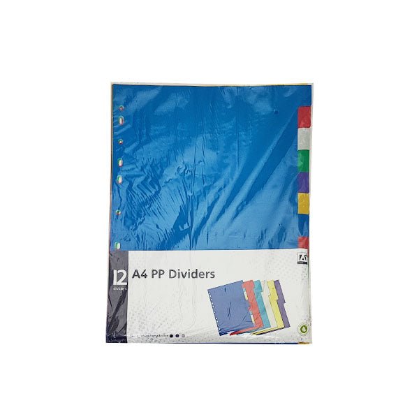 A4 Pp Dividers 12 Pack - EuroGiant