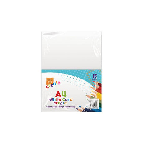 A4 White Card 15 Sheets - EuroGiant